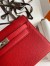 Hermes Kelly Pochette Handmade Bag In Red Epsom Calfskin