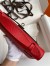 Hermes Kelly Pochette Handmade Bag In Red Epsom Calfskin