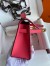Hermes Kelly Pochette Handmade Bag In Rose Lipstick Epsom Calfskin