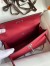 Hermes Kelly Pochette Handmade Bag In Ruby Epsom Calfskin
