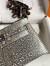 Hermes Kelly Pochette Handmade Bag In Natural Lizard Skin 