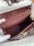 Hermes Kelly Pochette Handmade Bag In Bordeaux Ostrich Leather