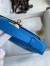 Hermes Kelly Pochette Handmade Bag In Blue Zanzibar Swift Calfskin 