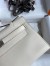 Hermes Kelly Pochette Handmade Bag In Nata Swift Calfskin