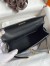 Hermes Kelly Pochette Handmade Bag In Black Swift Calfskin