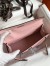 Hermes Kelly Pochette Handmade Bag In Rose Sakura Swift Calfskin