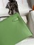 Hermes Kelly Pochette Handmade Bag in Vert Criquet Swift Calfskin