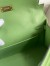 Hermes Kelly Pochette Handmade Bag in Vert Criquet Swift Calfskin