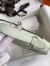 Hermes Kelly Pochette Handmade Bag In Vert Fizz Swift Calfskin
