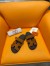 Hermes Men's Chypre Sandals in Brown Suede Calfskin 