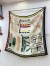 Hermes Blanc Lettres Equestres Shawl 140