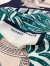 Hermes Green Cavalier en Formes Shawl 140