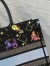 Dior Medium Book Tote Bag In Black Pixel Zodiac Embroidery