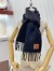 Loewe Scarf in Black Mohair and Wool