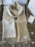 Loewe Double Face Scarf in Ivory/Sand Wool and Cashmere