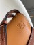 Loewe Small Gate Bag In Amber/Grey Soft Calfskin