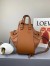 Loewe Mini Hammock Drawstring Bag In Brown Calfskin