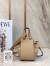 Loewe Mini Hammock Drawstring Bag In Sand Leather