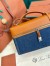 Loro Piana Extra Bag L27 in Denim and Calfskin
