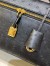 Loro Piana Extra Bag L27 in Black Ostrich Embossed Leather