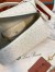 Loro Piana Extra Bag L27 in White Ostrich Embossed Leather