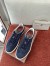 Loro Piana Women's Tennis Walk Sneakers in Blue Suede