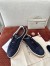 Loro Piana Women's Tennis Walk Sneakers in Blue Suede
