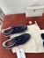 Loro Piana Women's Tennis Walk Sneakers in Blue Suede