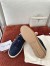 Loro Piana Women's Tennis Walk Sneakers in Blue Suede