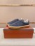 Loro Piana Women's Tennis Walk Sneakers in Grey Suede