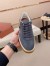 Loro Piana Women's Tennis Walk Sneakers in Grey Suede
