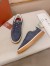 Loro Piana Women's Tennis Walk Sneakers in Grey Suede