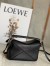 Loewe Mini Puzzle Bag In Black Calfskin Leather