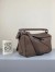 Loewe Small Puzzle Bag In Dark Taupe Grained Calfskin