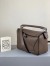 Loewe Small Puzzle Bag In Dark Taupe Grained Calfskin