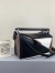 Loewe Small Puzzle Bag In Black/Taupe/White Calfskin