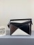 Loewe Small Puzzle Bag In Black/Taupe/White Calfskin