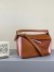 Loewe Small Puzzle Bag In Brown/Pink/Camel Calfskin