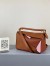 Loewe Small Puzzle Bag In Brown/Pink/Camel Calfskin