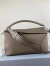 Loewe Large Puzzle Bag In Khaki Grained Leather