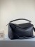 Loewe Large Puzzle Bag In Black Grained Leather