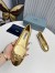 Prada Ballerinas in Gold Nappa Leather