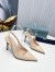 Prada Slingbacks Pumps 95mm In Powder Pink Patent Leather