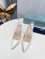 Prada Slingbacks Pumps 95mm In White Patent Leather