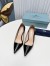 Prada Pumps 95mm in Black Patent Leather