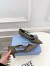 Prada Pumps 45mm in Green Canvas