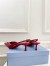 Prada Slingback Pumps 45mm in Red Patent Leather