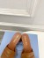 Prada Heeled Slides 35mm in Brown Calfskin