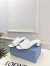 Prada Heeled Slides 35mm in White Calfskin