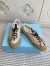 Prada Women's Speedrocks in Beige Mesh and Leather